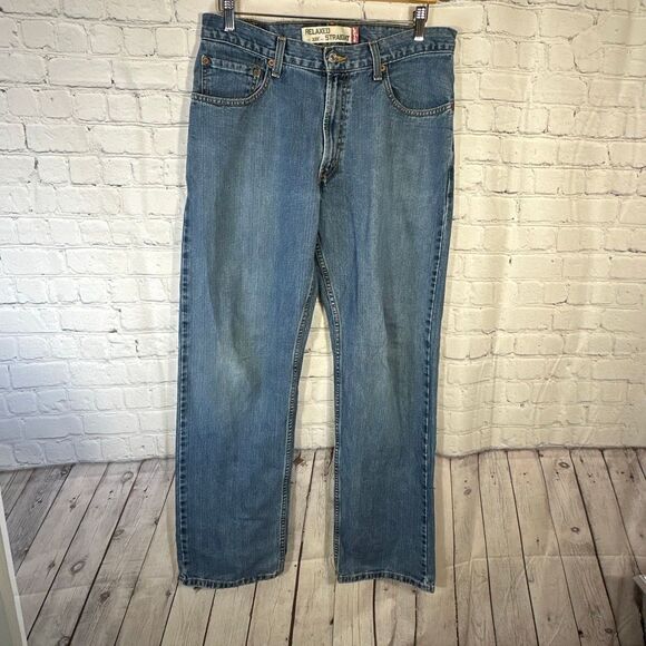 Levi’s 559 Jeans Mens 33 Relaxed Straight Denim sz W33 x L34 Blue - Picture 1 of 12